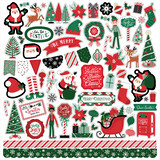 Echo Park Christmas Express 12x12 Inch Element Sticker (SCE455014)