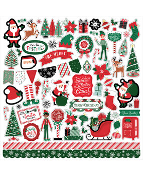 Echo Park Christmas Express 12x12 Inch Element Sticker (SCE455014)