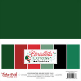 Echo Park Christmas Express 12x12 Inch Coordination Solids Paper Pack (SCE455015)