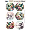 Berrie's Beauties Colorful Hummingbirds Scenery Push Out Round (BBSC10101) Berrie's Beauties Colorful Hummingbirds Scenery Push Out Round (BBSC10101)
