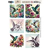 Berrie's Beauties Colorful Hummingbirds Scenery Push Out Square (BBSC10102) Berrie's Beauties Colorful Hummingbirds Scenery Push Out Square (BBSC10102)