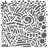 The Crafter's Workshop Mystical Doodles 6x6 Inch Stencil (TCW938s) (OUTLET) The Crafter's Workshop Mystical Doodles 6x6 Inch Stencil (TCW938s) (OUTLET)