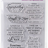 Stampendous! Sincere Sentiments Perfectly Clear Stamps (SSC1117) (OUTLET) Stampendous! Sincere Sentiments Perfectly Clear Stamps (SSC1117) (OUTLET)