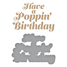 Spellbinders Glimmering Poppin' Birthday Hot Foil Plate & Die Set (GLP-384) (OUTLET) Spellbinders Glimmering Poppin' Birthday Hot Foil Plate & Die Set (GLP-384) (OUTLET)