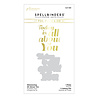 Spellbinders Glimmering All About You Hot Foil Plate & Die Set (GLP-389) (OUTLET) Spellbinders Glimmering All About You Hot Foil Plate & Die Set (GLP-389) (OUTLET)