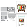 Spellbinders 3D Vignette Retro Television Etched Dies (S5-517) (OUTLET) Spellbinders 3D Vignette Retro Television Etched Dies (S5-517) (OUTLET)