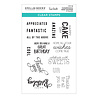 Spellbinders Complimentary Slider Greetings Clear Stamp (STP-118) (OUTLET) Spellbinders Complimentary Slider Greetings Clear Stamp (STP-118) (OUTLET)