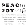 Spellbinders Peace & Joy Clear Stamp (STP-140) (OUTLET) Spellbinders Peace & Joy Clear Stamp (STP-140) (OUTLET)