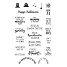 Spellbinders Boo Dance Party Sentiments Clear Stamp (STP-153) (OUTLET) Spellbinders Boo Dance Party Sentiments Clear Stamp (STP-153) (OUTLET)
