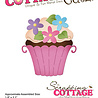 Scrapping Cottage Cupcake w/ Flowers (CC-1014) (OUTLET) Scrapping Cottage Cupcake w/ Flowers (CC-1014) (OUTLET)
