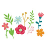 Scrapping Cottage Folk Art Flowers Mixed (CC-1196) (OUTLET) Scrapping Cottage Folk Art Flowers Mixed (CC-1196) (OUTLET)