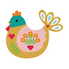 Scrapping Cottage Folk Art Hen (CC-1199) (OUTLET) Scrapping Cottage Folk Art Hen (CC-1199) (OUTLET)