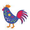 Scrapping Cottage Folk Art Rooster (CC-1204) (OUTLET) Scrapping Cottage Folk Art Rooster (CC-1204) (OUTLET)