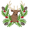 Scrapping Cottage Holiday Deer (CC-1230) (OUTLET) Scrapping Cottage Holiday Deer (CC-1230) (OUTLET)