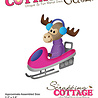 Scrapping Cottage Winter Moose on Snowmobile (CC-966) (OUTLET) Scrapping Cottage Winter Moose on Snowmobile (CC-966) (OUTLET)