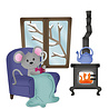 Scrapping Cottage Winter Mouse by Woodstove (CC-968) (OUTLET) Scrapping Cottage Winter Mouse by Woodstove (CC-968) (OUTLET)