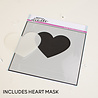 Heffy Doodle Heart Masquerade Stencil (HFD0419) (OUTLET) Heffy Doodle Heart Masquerade Stencil (HFD0419) (OUTLET)