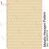 Dress My Craft Transfer Me Metallic Hexagon Pattern (DMCDP6118) (OUTLET) Dress My Craft Transfer Me Metallic Hexagon Pattern (DMCDP6118) (OUTLET)