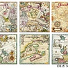 Decorer Old Maps 8x8 Inch Paper Pack (DECOR-B42-440) (OUTLET) Decorer Old Maps 8x8 Inch Paper Pack (DECOR-B42-440) (OUTLET)