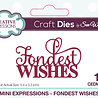 Creative Expressions Sue Wilson Craft Die Mini Expressions Fondest Wishes (CEDME130) (OUTLET) Creative Expressions Sue Wilson Craft Die Mini Expressions Fondest Wishes (CEDME130) (OUTLET)