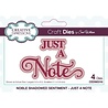Creative Expressions Sue Wilson Craft Die Noble Shadowed Sentiment Just A Note (CEDNE016) (OUTLET) Creative Expressions Sue Wilson Craft Die Noble Shadowed Sentiment Just A Note (CEDNE016) (OUTLET)