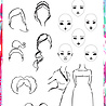 Creative Expressions Jane Davenport Stencil A4 Face to Face (8pcs) (CEJDST008) (OUTLET) Creative Expressions Jane Davenport Stencil A4 Face to Face (8pcs) (CEJDST008) (OUTLET)