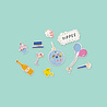 American Crafts Life of the Party Puffy Stickers Icons (62pcs) (34025836) (OUTLET) American Crafts Life of the Party Puffy Stickers Icons (62pcs) (34025836) (OUTLET)