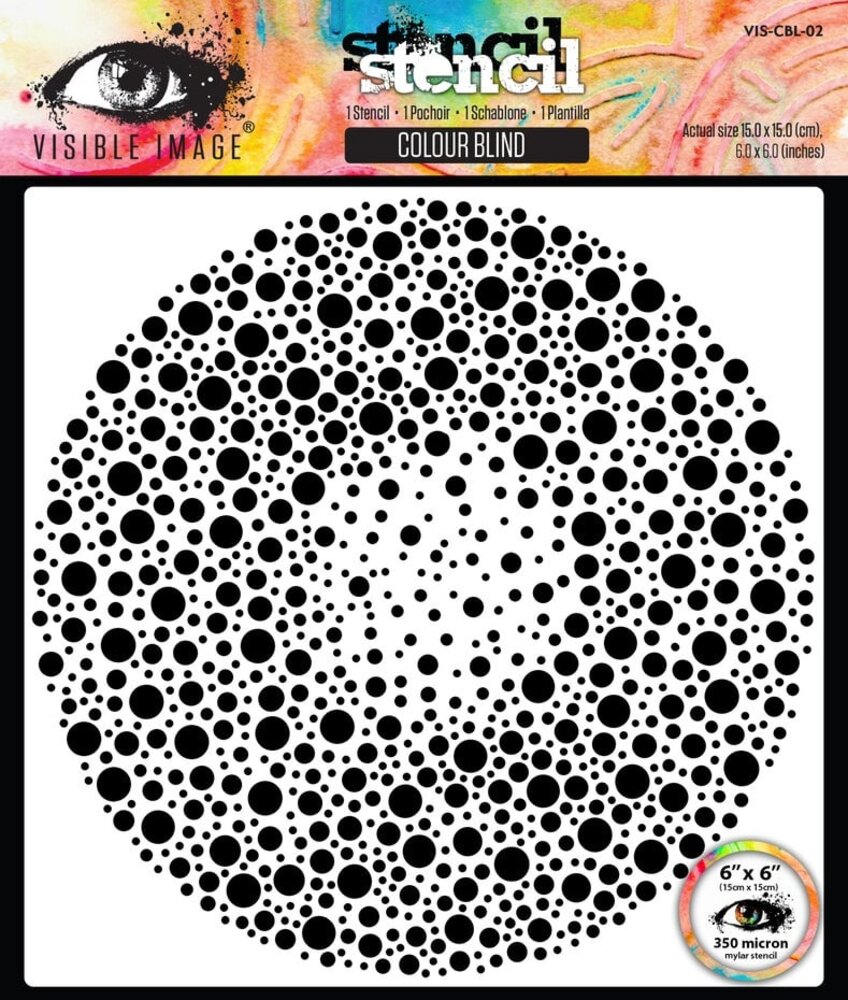 Visible Image Colour Blind 6x6 Inch Stencil (VIS-CBL-02)