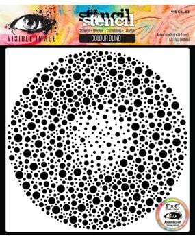 Visible Image Colour Blind 6x6 Inch Stencil (VIS-CBL-02)