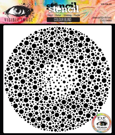 Visible Image Colour Blind 6x6 Inch Stencil (VIS-CBL-02)