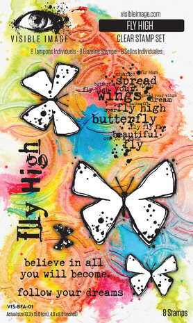 Visible Image Fly High A6 Stamp Set (VIS-BFA-01)