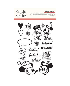 Simple Stories Say Cheese Classic Mouse Christmas Stamps (25216) Simple Stories Say Cheese Classic Mouse Christmas Stamps (25216)
