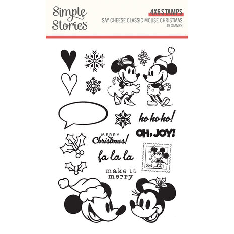 Simple Stories Say Cheese Classic Mouse Christmas Stamps (25216) Simple Stories Say Cheese Classic Mouse Christmas Stamps (25216)