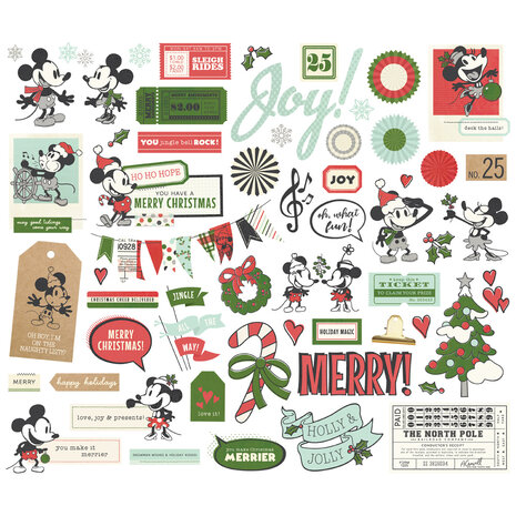 Simple Stories Say Cheese Classic Mouse Christmas Bits & Pieces (25209) Simple Stories Say Cheese Classic Mouse Christmas Bits & Pieces (25209)