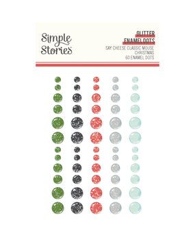 Simple Stories Say Cheese Classic Mouse Christmas Glitter Enamel Dots (25213) Simple Stories Say Cheese Classic Mouse Christmas Glitter Enamel Dots (25213)