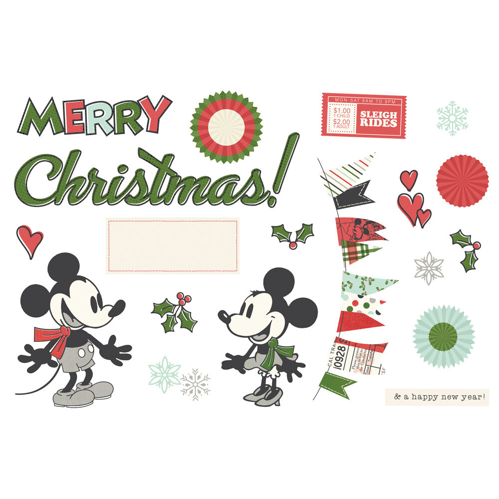 Simple Stories Say Cheese Classic Mouse Christmas Simple Pages Pieces (25214) Simple Stories Say Cheese Classic Mouse Christmas Simple Pages Pieces (25214)