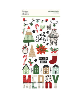 Simple Stories All Wrapped Up 6x12 Inch Chipboard Stickers (25417) Simple Stories All Wrapped Up 6x12 Inch Chipboard Stickers (25417)