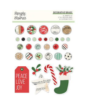 Simple Stories All Wrapped Up Decorative Brads (25423) Simple Stories All Wrapped Up Decorative Brads (25423)