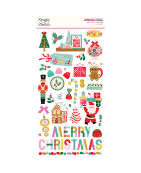 Simple Stories Hard Candy Christmas 6x12 Inch Chipboard Stickers (25617) Simple Stories Hard Candy Christmas 6x12 Inch Chipboard Stickers (25617)