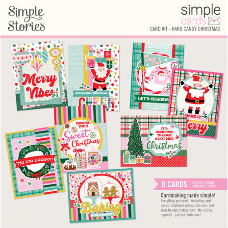 Simple Stories Hard Candy Christmas Simple Cards Kit (25626) Simple Stories Hard Candy Christmas Simple Cards Kit (25626)