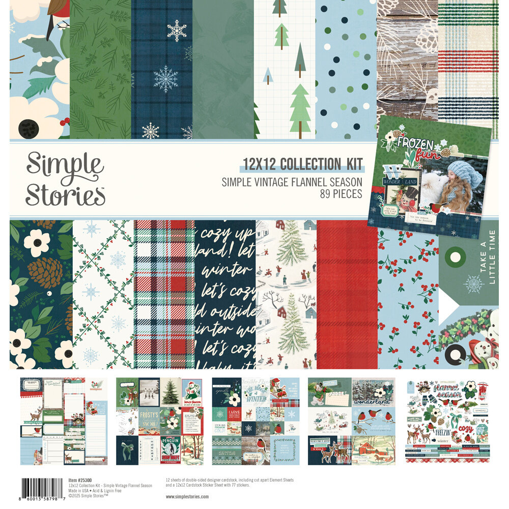 Simple Stories Simple Vintage Flannel Season 12x12 Inch Collection Kit (25300) Simple Stories Simple Vintage Flannel Season 12x12 Inch Collection Kit (25300)