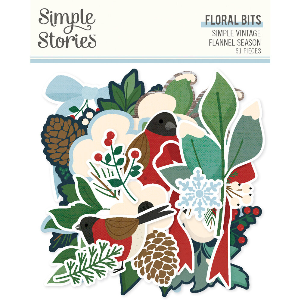 Simple Stories Simple Vintage Flannel Season Floral Bits (25319) Simple Stories Simple Vintage Flannel Season Floral Bits (25319)