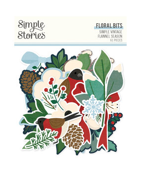 Simple Stories Simple Vintage Flannel Season Floral Bits (25319) Simple Stories Simple Vintage Flannel Season Floral Bits (25319)