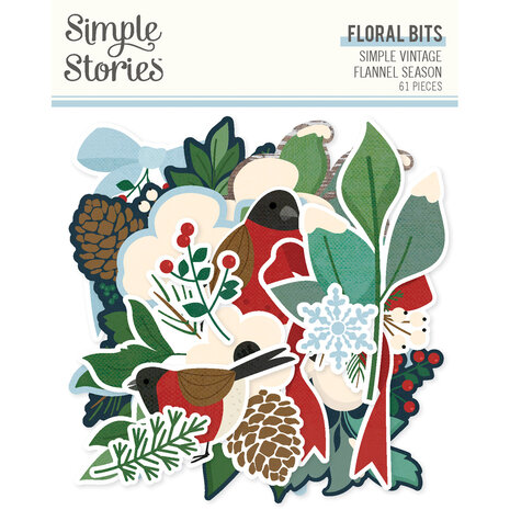 Simple Stories Simple Vintage Flannel Season Floral Bits (25319) Simple Stories Simple Vintage Flannel Season Floral Bits (25319)