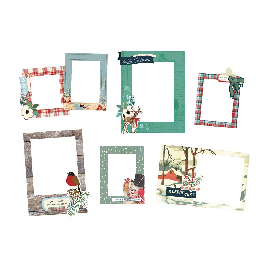 Simple Stories Simple Vintage Flannel Season Chipboard Frames (25322) Simple Stories Simple Vintage Flannel Season Chipboard Frames (25322)