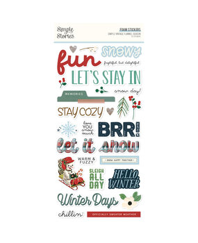 Simple Stories Simple Vintage Flannel Season Foam Stickers (25323) Simple Stories Simple Vintage Flannel Season Foam Stickers (25323)