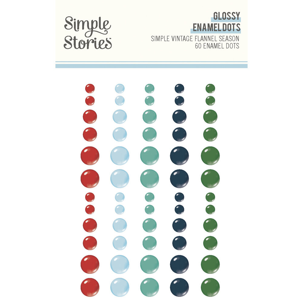 Simple Stories Simple Vintage Flannel Season Glossy Enamel Dots (25325) Simple Stories Simple Vintage Flannel Season Glossy Enamel Dots (25325)