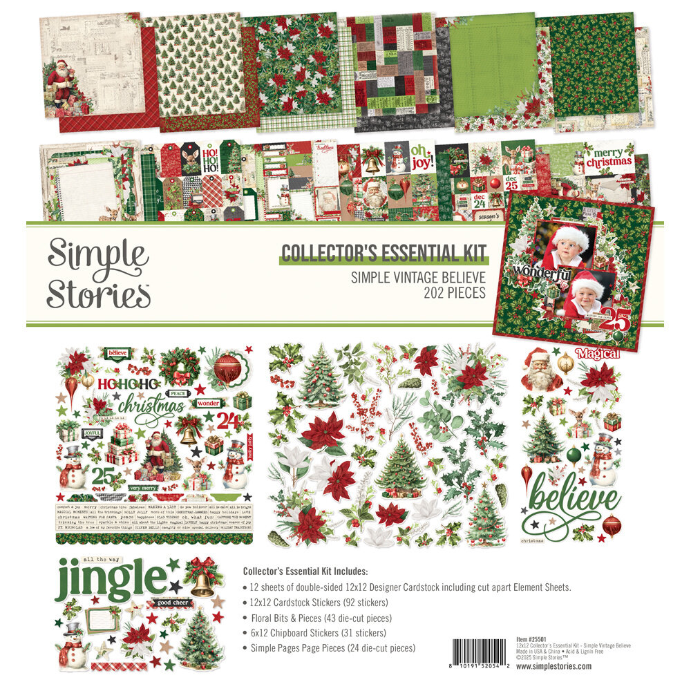 Simple Stories Simple Vintage Believe Collector's Essentials Kit (25501) Simple Stories Simple Vintage Believe Collector's Essentials Kit (25501)