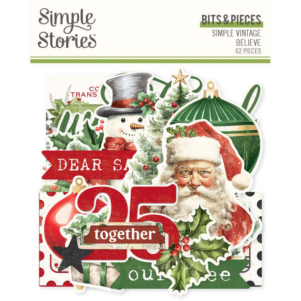 Simple Stories Simple Vintage Believe Bits & Pieces (25525) Simple Stories Simple Vintage Believe Bits & Pieces (25525)