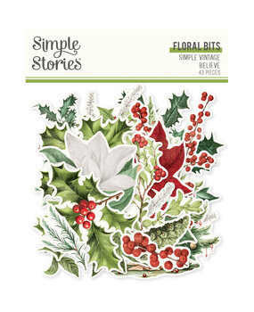 Simple Stories Simple Vintage Believe Floral Bits (25526) Simple Stories Simple Vintage Believe Floral Bits (25526)